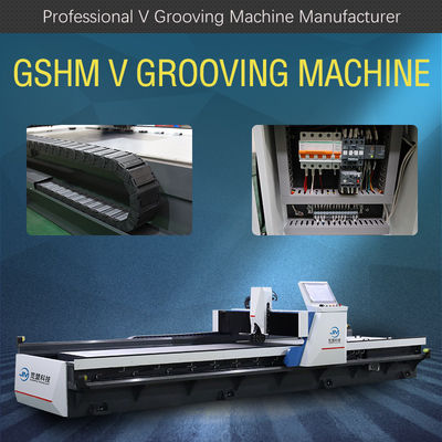 Máquina horizontal del surco de la cortadora del CNC V V para la señalización del metal